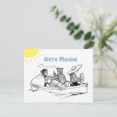 Schattigee Row Boat Flat We're Moving Aankondiging (Staand voorkant)