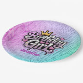 Schattigee Royal Birthday Girl Party Papieren Bord (Gekanteld)