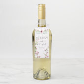 Schattigee Roze Anemoon Bloemen en Eucalyptus Flessenhanger (Op fles)