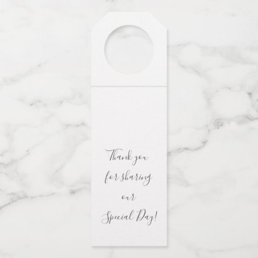 Schattigee Roze Anemoon Bloemen en Eucalyptus Flessenhanger (Achterkant)