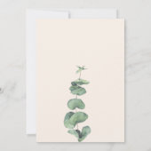 Schattigee Roze Aquarelle Borstel Bloemen Verlovin Kaart (Achterkant)