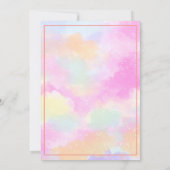 Schattigee roze axolotl regenboog meisje onder wat kaart (Achterkant)