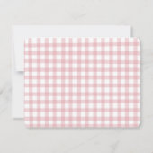 Schattigee Roze Baby bootie meisje Bedankkaart (Achterkant)