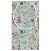 Schattigee Roze Baby Meisje Kerstmis Klein Cadeauzakje (Achterkant)