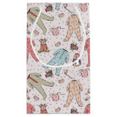 Schattigee Roze Baby Meisje Kerstmis Klein Cadeauzakje (Achterkant)