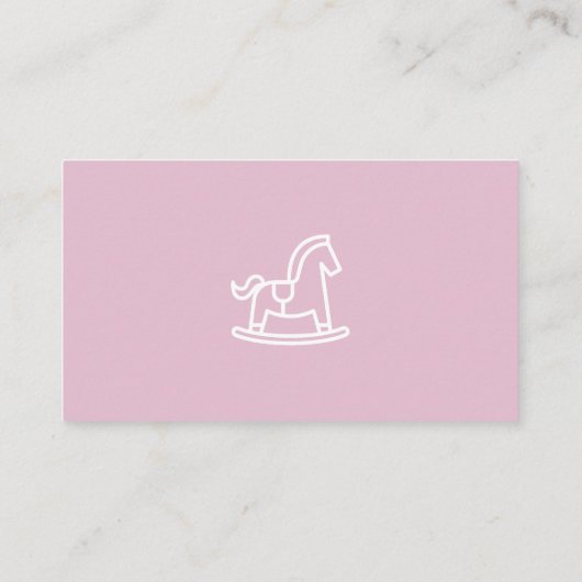 Schattigee Roze Baby shower Minimalistische Boeken Informatiekaartje (Achterkant)