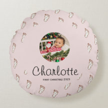 Schattigee Roze Baby Voetafdrukken Baby's Eerste K