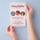 Schattigee Roze Bakken Workshop Flyer (Hand)