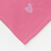 Schattigee Roze Ballerina Eenhoorn Fleece Deken (Hoek)