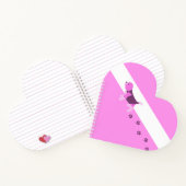 SCHATTIGEE ROZE BEAGLE PUPPY DOG MET PAW PRINTS TE NOTITIEBOEK (Binnen)