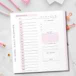 Schattigee Roze Bewerkbare Scheur weg Dagelijkse P Notitieblok<br><div class="desc">Schattige Roze Bewerkbare Scheur weg Dagelijkse Planner Notitieblok</div>