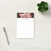 Schattigee roze biggen dierenfoto post-it® notes (Kantoor)