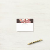 Schattigee roze biggen dierenfoto post-it® notes (Op bureau)