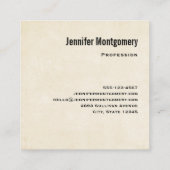 Schattigee roze biggen dierenfoto vierkante visitekaartje (Achterkant)