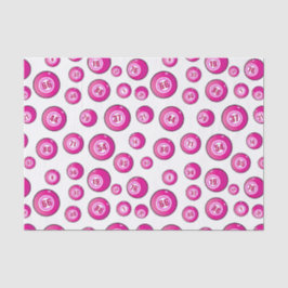 Schattigee roze bingoballen leuke bingospeler tissuepapier
