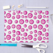 Schattigee roze bingoballen leuke bingospeler tissuepapier (Craft)