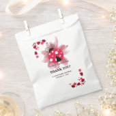 Schattigee Roze Bloemen Onze Kleine Liefde Bug Bab Bedankzakje (Geknipt)