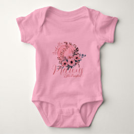Schattigee Roze Bloemen Pompoen Herfst Baby Meisje Romper