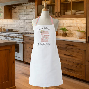 Schattigee Roze Bloemen Taart Mixer Schort