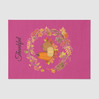 Schattigee Roze Bloemen TankfulTissue Papier