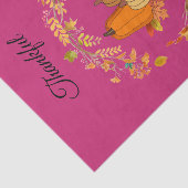 Schattigee Roze Bloemen TankfulTissue Papier (Detail)