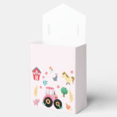 Schattigee Roze Boerderij Tractor Meisjes Rustiek Bedankdoosjes (Geopend)