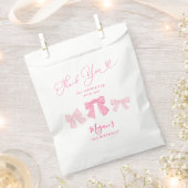 Schattigee Roze Bogen Verjaardagsfeest Bedankzakje (Geknipt)