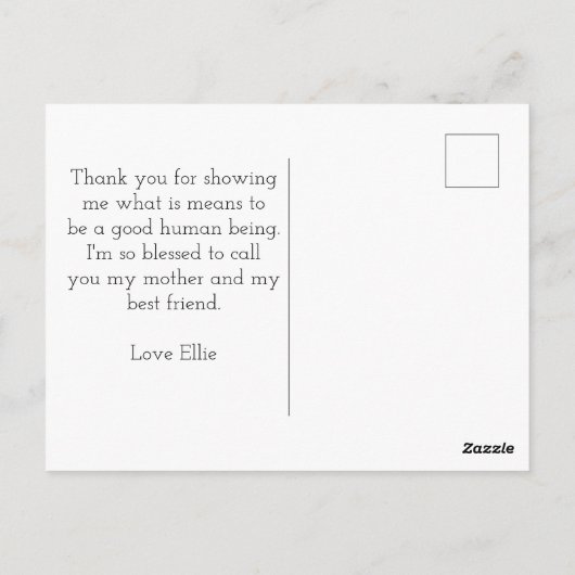 Schattigee Roze Boho Olifanten Happy Moederdag Briefkaart (Achterkant)