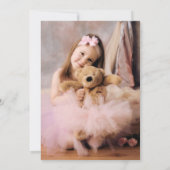 Schattigee Roze Boog en Stippen Foto 2e Verjaardag Kaart (Achterkant)