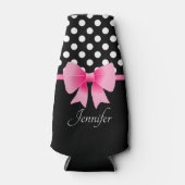 Schattigee roze boog naam flesjeskoeler (Voorkant)