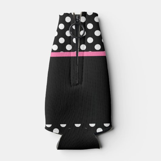 Schattigee roze boog naam flesjeskoeler (Achterkant)