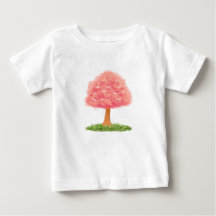 Schattigee Roze Boom Illustratie – Waterverf Natuu