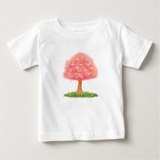 Schattigee Roze Boom Illustratie – Waterverf Natuu