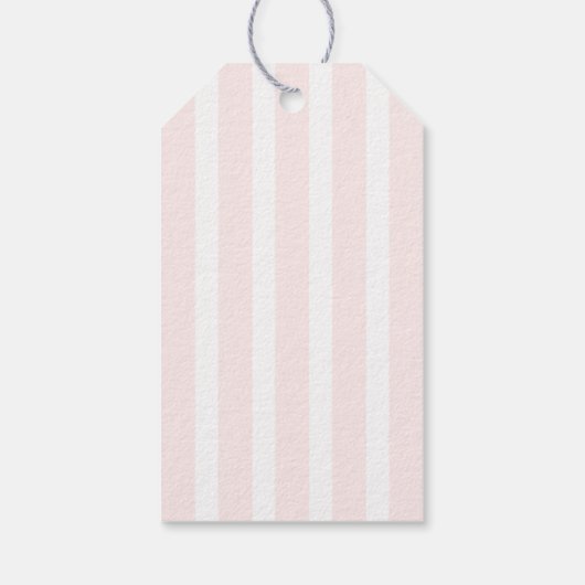 Schattigee Roze Bow Ballerina Verjaardag Dank u we Cadeaulabel (Achterkant)