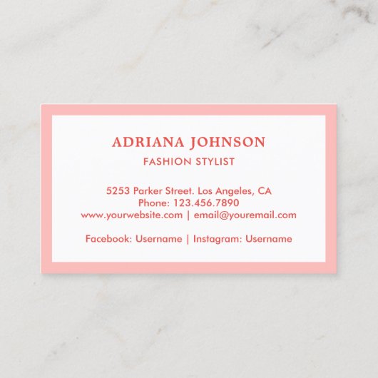 Schattigee Roze Bow Blauwgroen Kleding Hanger Mode Visitekaartje (Achterkant)