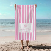 Schattigee Roze Bow Coquette Preppy Bruidsfeest Strandlaken