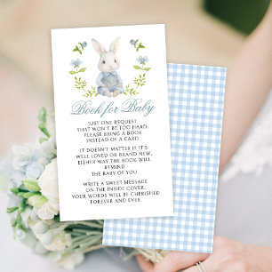 Schattigee Roze Bow Gingham Boek voor Baby Meisje  Informatiekaartje