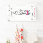 Schattigee Roze Bow Grijs en Witte Braider Hair St Spandoek (Insitu)