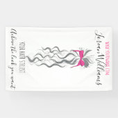 Schattigee Roze Bow Grijs en Witte Braider Hair St Spandoek (Horizontaal)