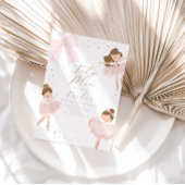 Schattigee Roze Bow Let's Plié Ballerina Verjaarda Kaart