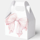 Schattigee Roze Bow Meisje Baby shower Dank u Bedankdoosjes (Achterkant)