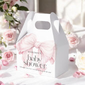 Schattigee Roze Bow Meisje Baby shower Dank u Bedankdoosjes