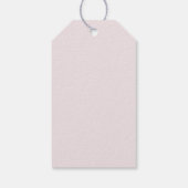Schattigee Roze Bow Meisje Baby shower Favoriet Cadeaulabel (Achterkant)