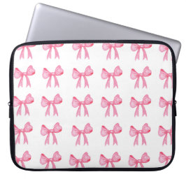Schattigee Roze Bow Neoprine laptophoes 15 inch Laptop Sleeve