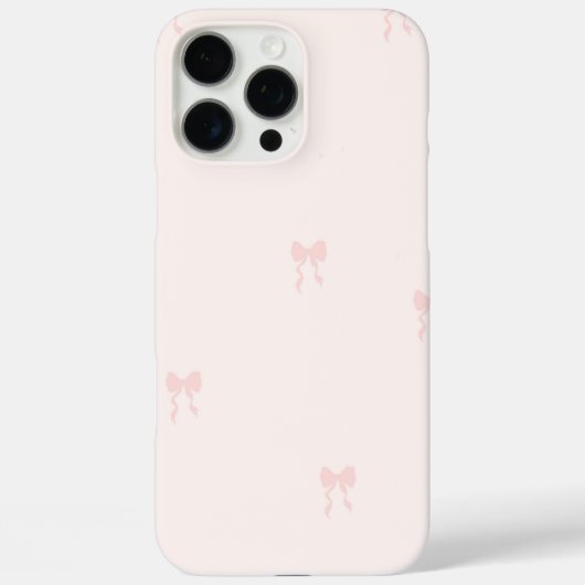 Schattigee Roze Bow Patroon Telefoonhoes Case-Mate iPhone Case (Achterkant)