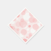 Schattigee roze bubbels servet (Hoek)