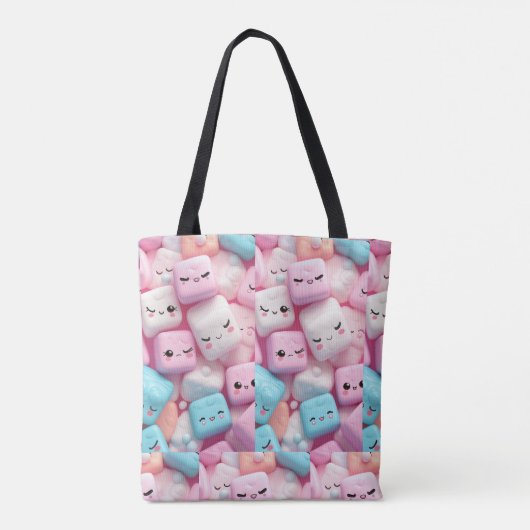 Schattigee roze canvas tas (Achterkant)