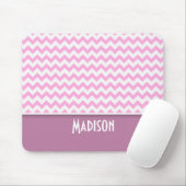 Schattigee Roze Chevron Muismat (Met muis)