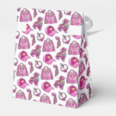 Schattigee roze cool meisje dingen bedankdoosjes (Achterkant)