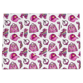 Schattigee roze cool meisje dingen groot cadeauzakje